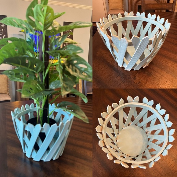 Handmade Other - Rustic Cottagecore Wooden Planter Basket handmade grandmacore garden